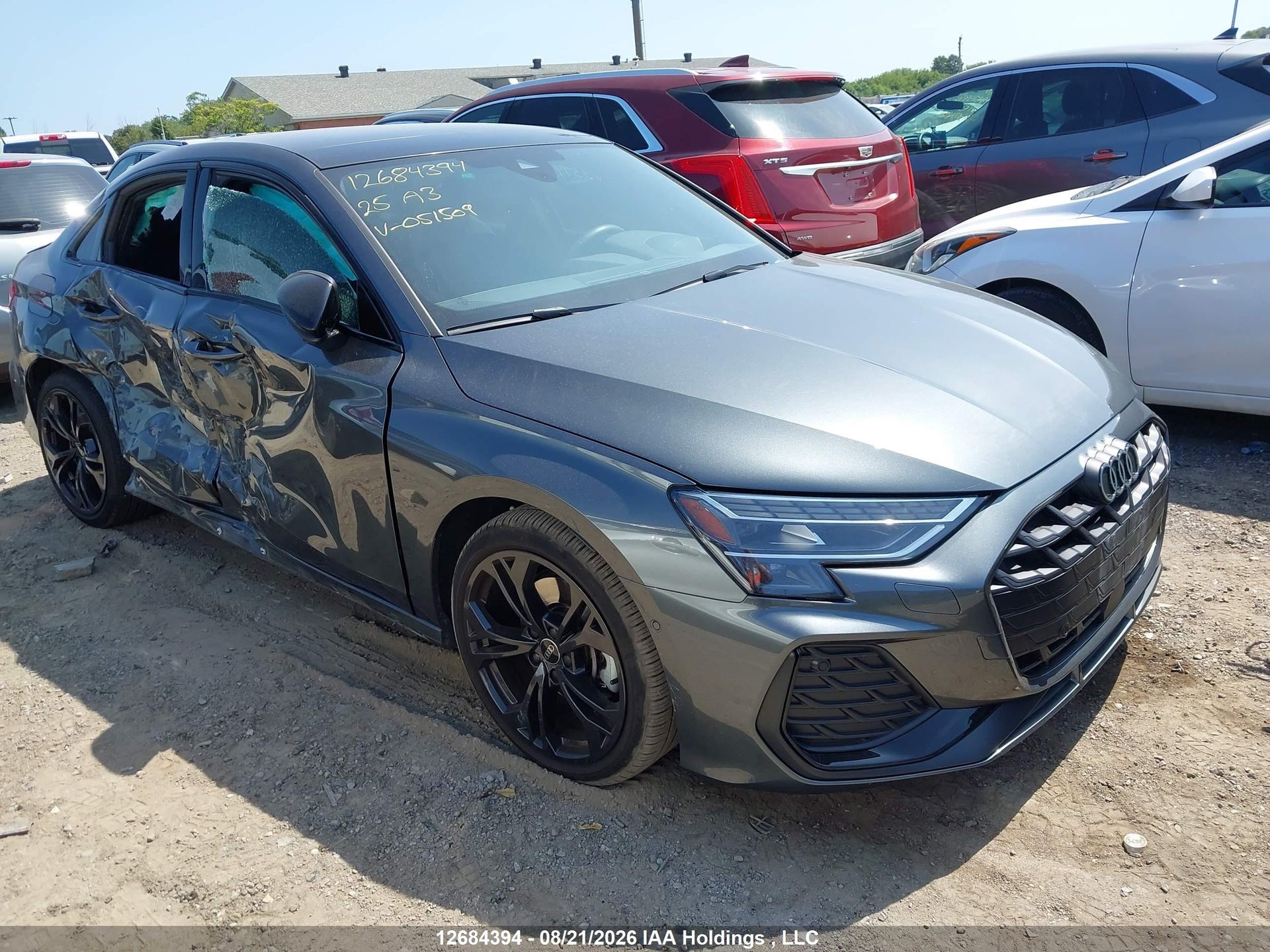 2025 AUDI A3 40 TECHNIK — VIN WAUMUCGY9SA051509 — Right Side & Left Rear damage — salvage auction photo — TrueBid